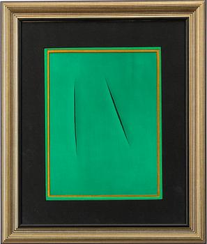 Lucio Fontana, efter, "Concetto Spaziale" ur "San Lazarro et ses".