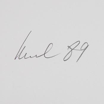 Raul Meel, silkscreen in colours, 1989, signed 3/50.