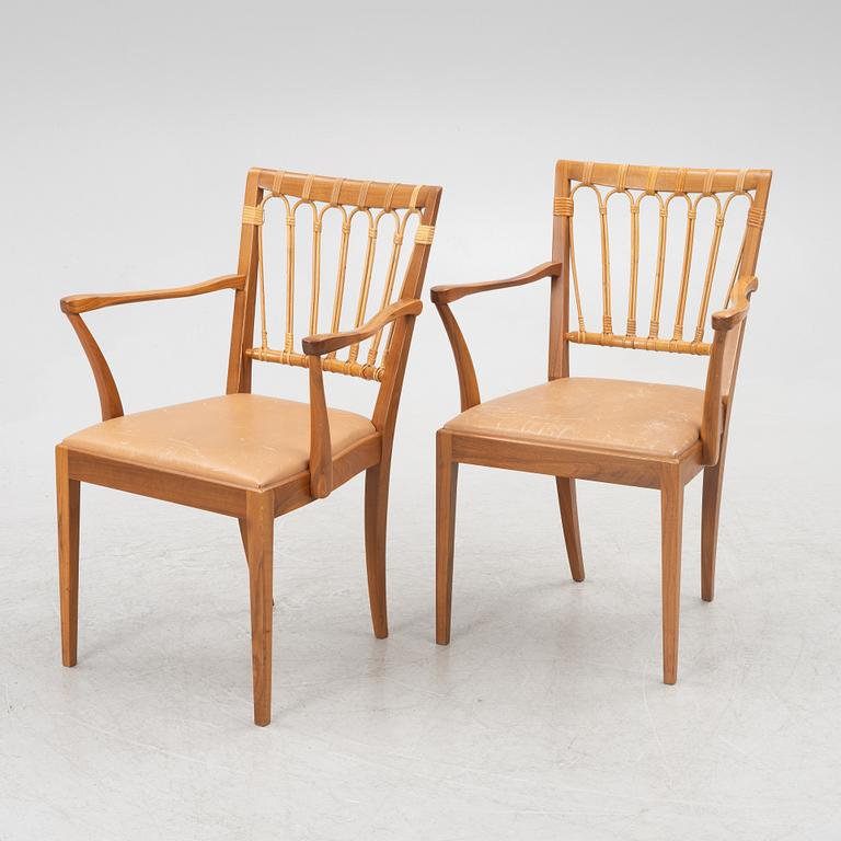 Josef Frank, karmstolar, ett par, modell 1165, Firma Svenskt Tenn.