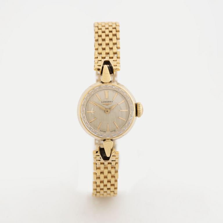 18K and 14K gold Longines ladies watch.