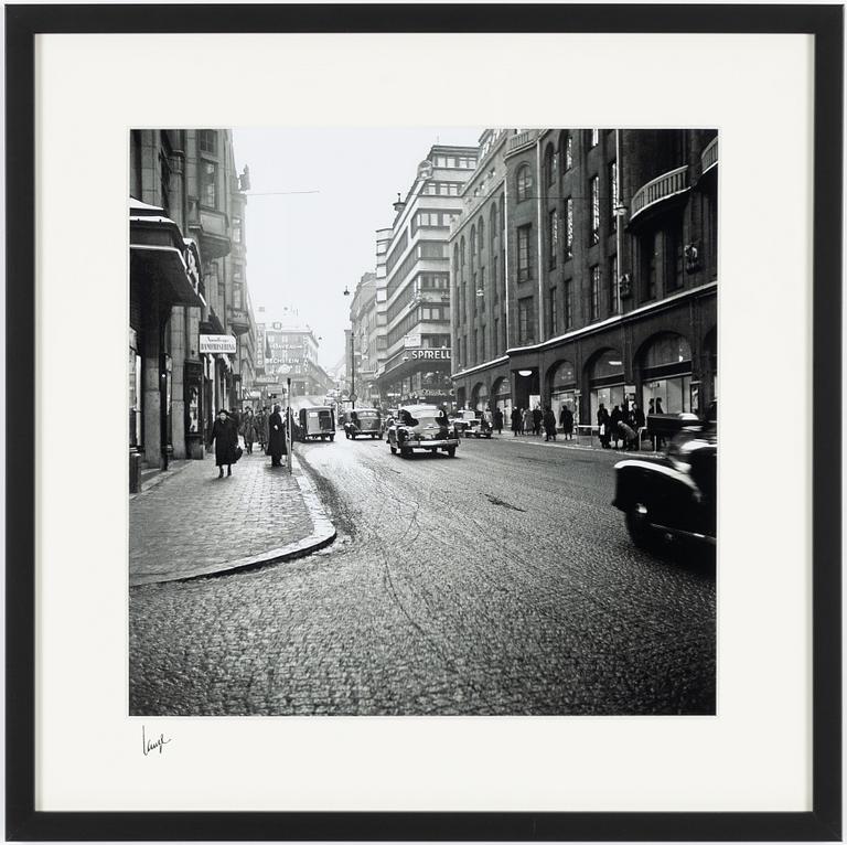 Åke Lange, "Hamngatan 1930/40-tal".