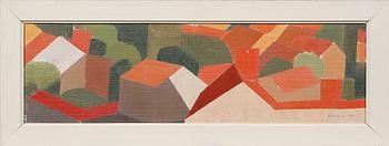 SIGFRID SÖDERGREN, olja på pannå, signerad och daterad -58.