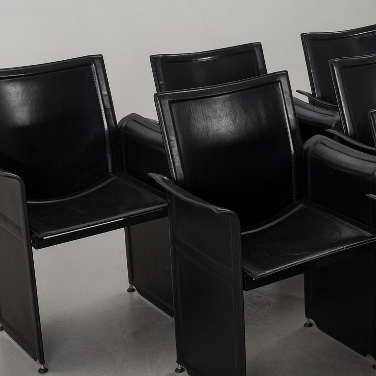 TITO AGNOLI, karmstolar, 6 st, "Korium", för Matteo Grassi.