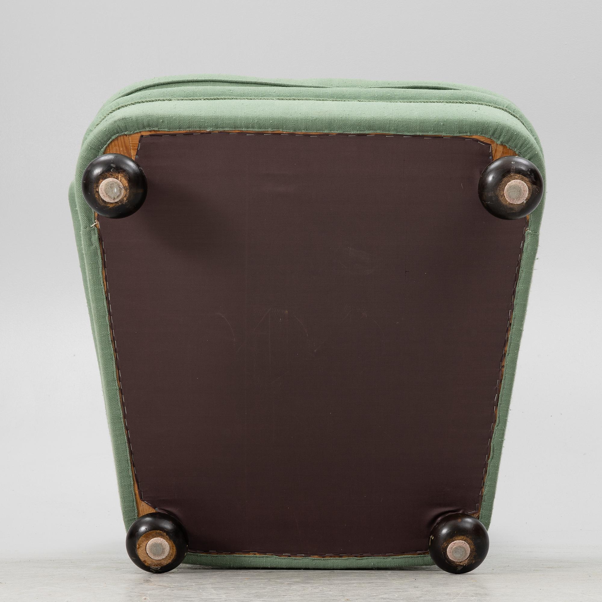 Josef Frank, a model 336 armchair, Firma Svenskt Tenn, Sweden.