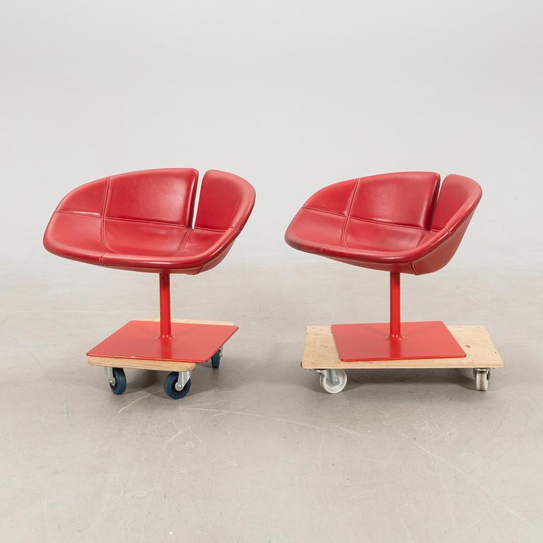 Patricia Urquiola, a pair of "Fjord" armchairs for Moroso, designed in 2002.