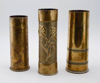 MILITARIA,  sk Trench Art, 5 delar, England, Första Världskriget.