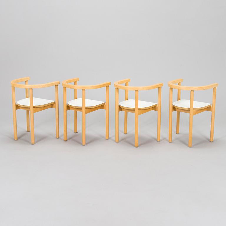 Ben af Schultén, a set of four late 20th century children's chairs, Artek, Finland.