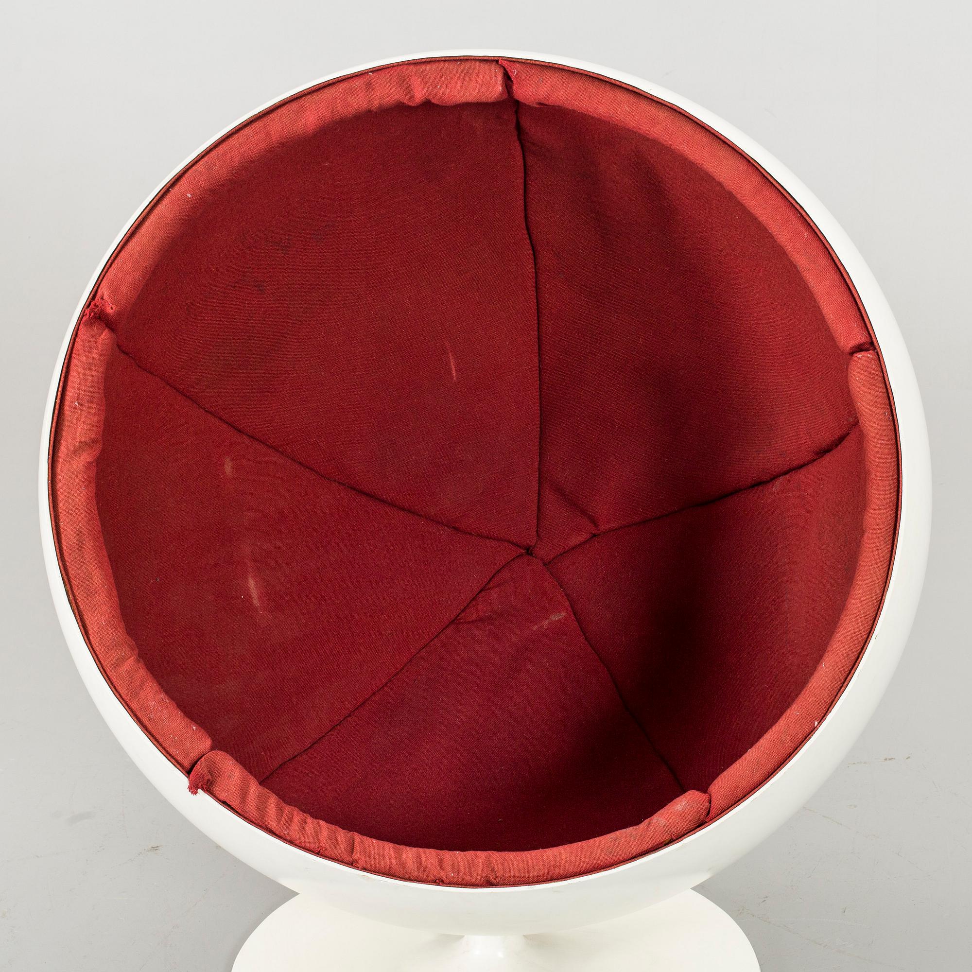 EERO AARNIO, fåtölj, "Åskbollen", Asko first edition, Finland, 1900-tales andra hälft.