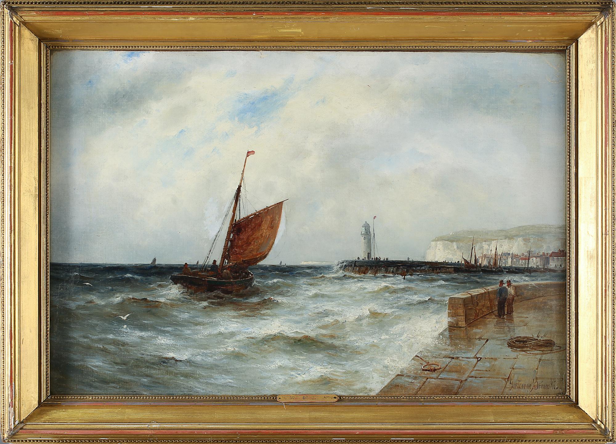 GUSTAVE DE BREANSKI, olja på duk, signerad.