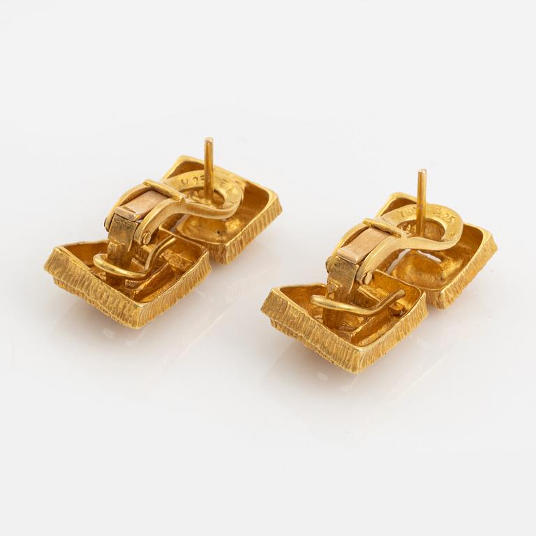 A pair of 18K gold Maramenos & Pateras earrings.