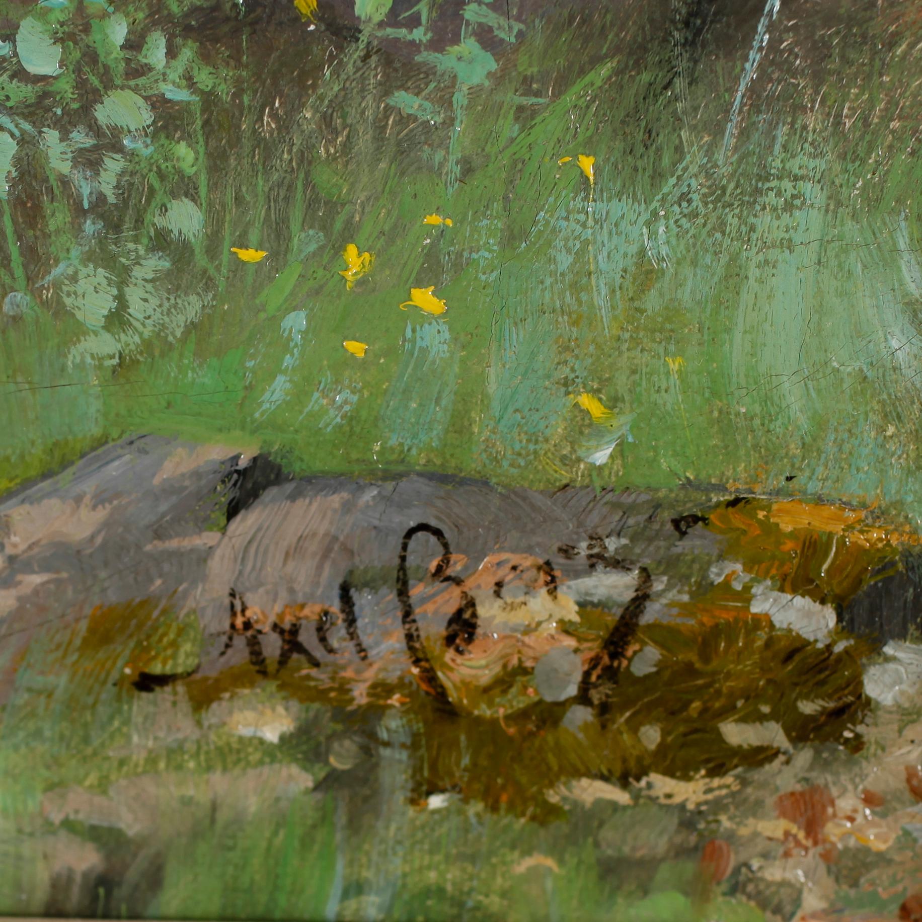 AXEL BORG, olja på duk, signerad.