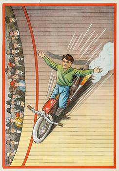 REKLAMAFFISCH, litografiskt tryck, "Velodrom", 1930-tal.