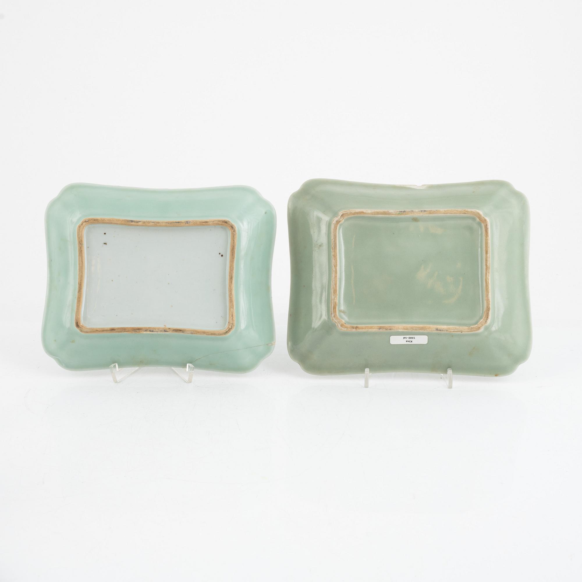 13 pieces of Canton and export porcelain, China, 18th-19th century.