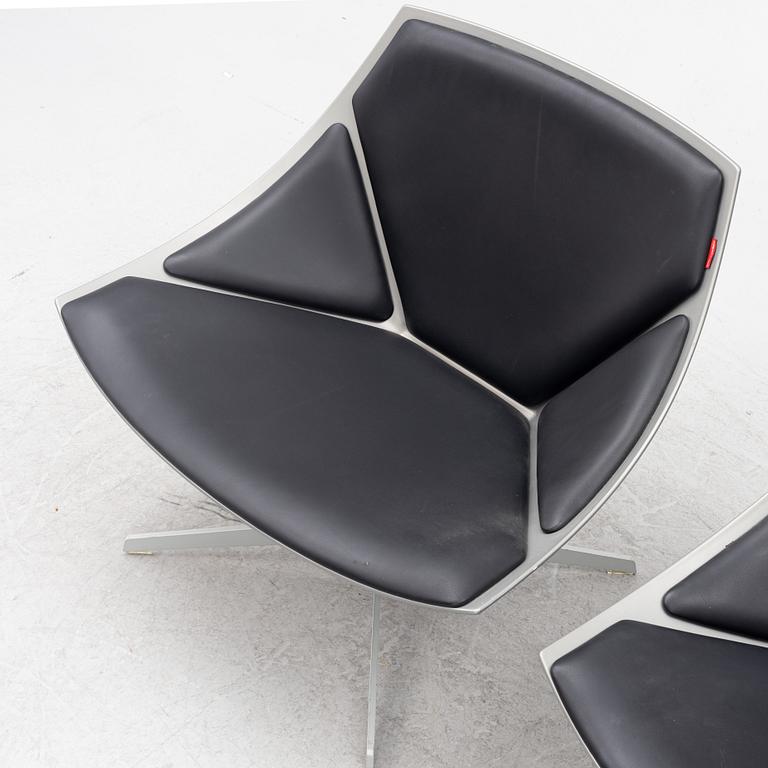 Jurgen Laub & Marcus Jehs, a pair of model 'JL10' chairs, Fritz Hansen, Denmark.