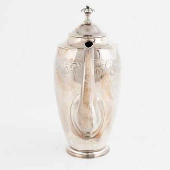 K Anderson, a silver coffee pot, Stockholm, 1934.