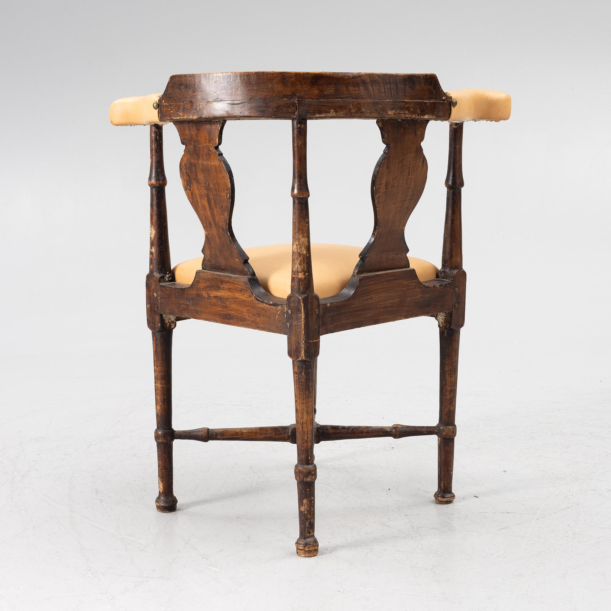 Powder chair, 18th century,.