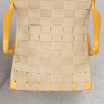 Bruno Mathsson, Armchairs, a pair, “Eva”, Firma Karl Mathsson, Värnamo, 1964.
