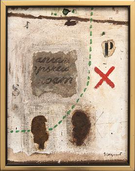 James Coignard, Mixed media on canvas, signed.