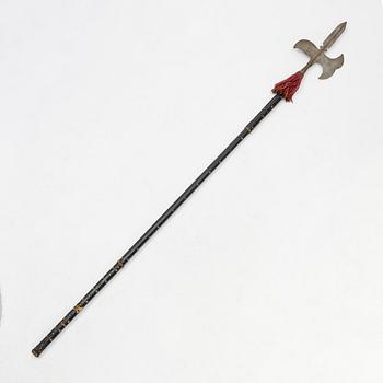 A  decorative halberd, 19th Century.