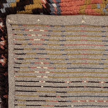 Wall hanging/rug, knotted pile, 1930s, approx. 194 x 138 cm.