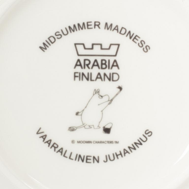 Arabia, Moomin mugs, plates and a jug, 7 pieces, porcelain, Finland.