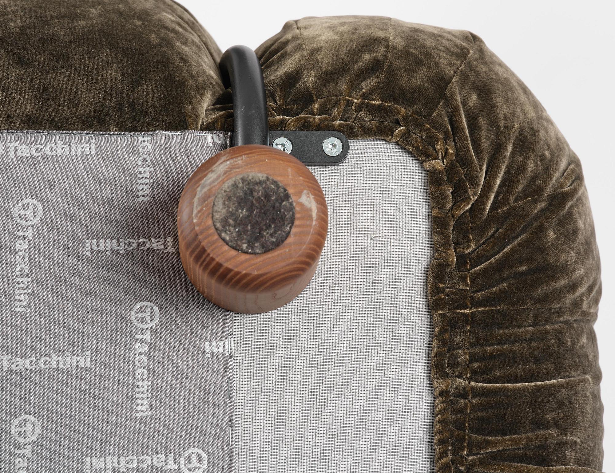 Gianfranco Frattini, a pair of "Sesann" armchairs, Tacchini, Italy, post 2015.