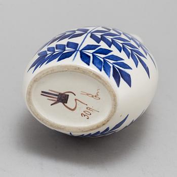 A Karin Björquist indigo vase.