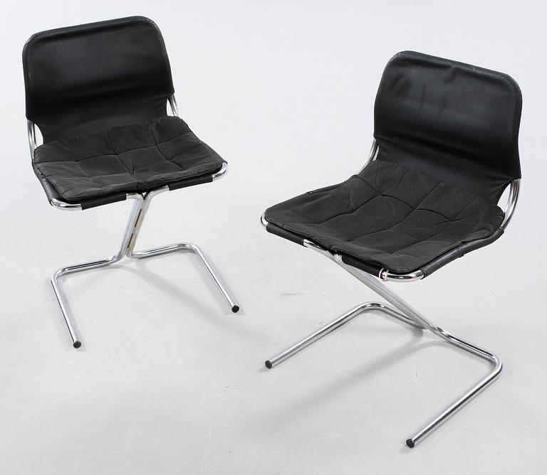 RUUD EKSTRAND OCH CHRISTER NORMAN, stolar, 4 st, "Formula", Dux, 1970-tal.
