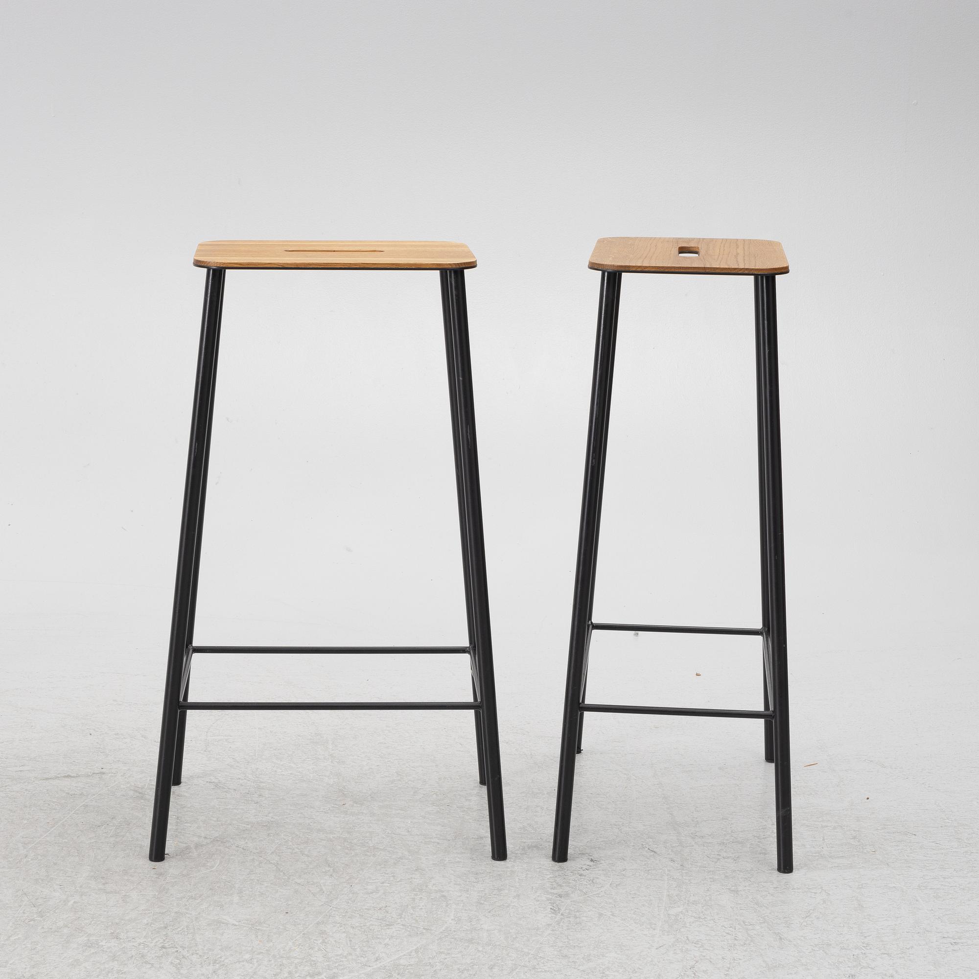 Toke Lauridsen, pallar, 4 st, "Adam Stool", Frama, Danmark.