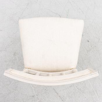 A set of three (2+1) late Gustavian chairs, Stockholm, late 18th century.