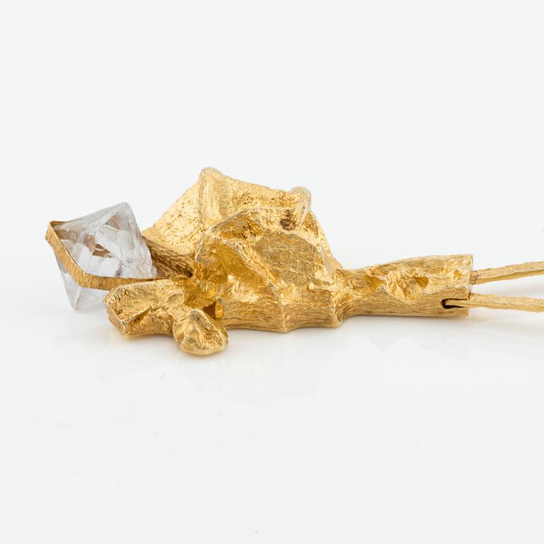 Björn Weckström, collier 18K guld med fluorit för Lapponia, Finland.