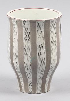 VAS, lergods, Stig Lindberg, Gustavsberg, 1950-tal.