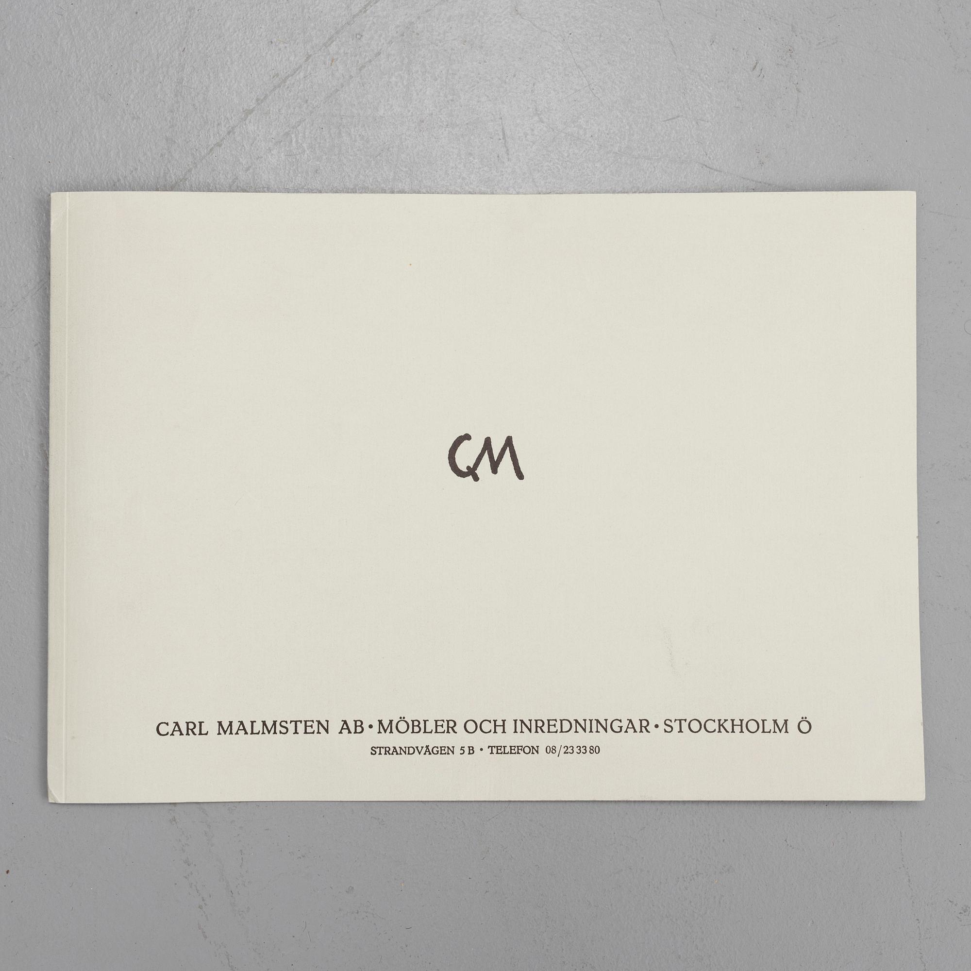 CARL MALMSTEN, golvur, 1969.