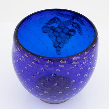 Vas, glas, Imperio Rossi, Murano, Italien, sent 1900-tal.