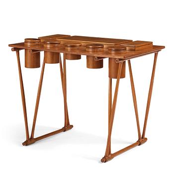 491. Brockmann Petersen, a table with lids and boxes, cabinetmaker Louis G Thiersen, Denmark 1940-50s.