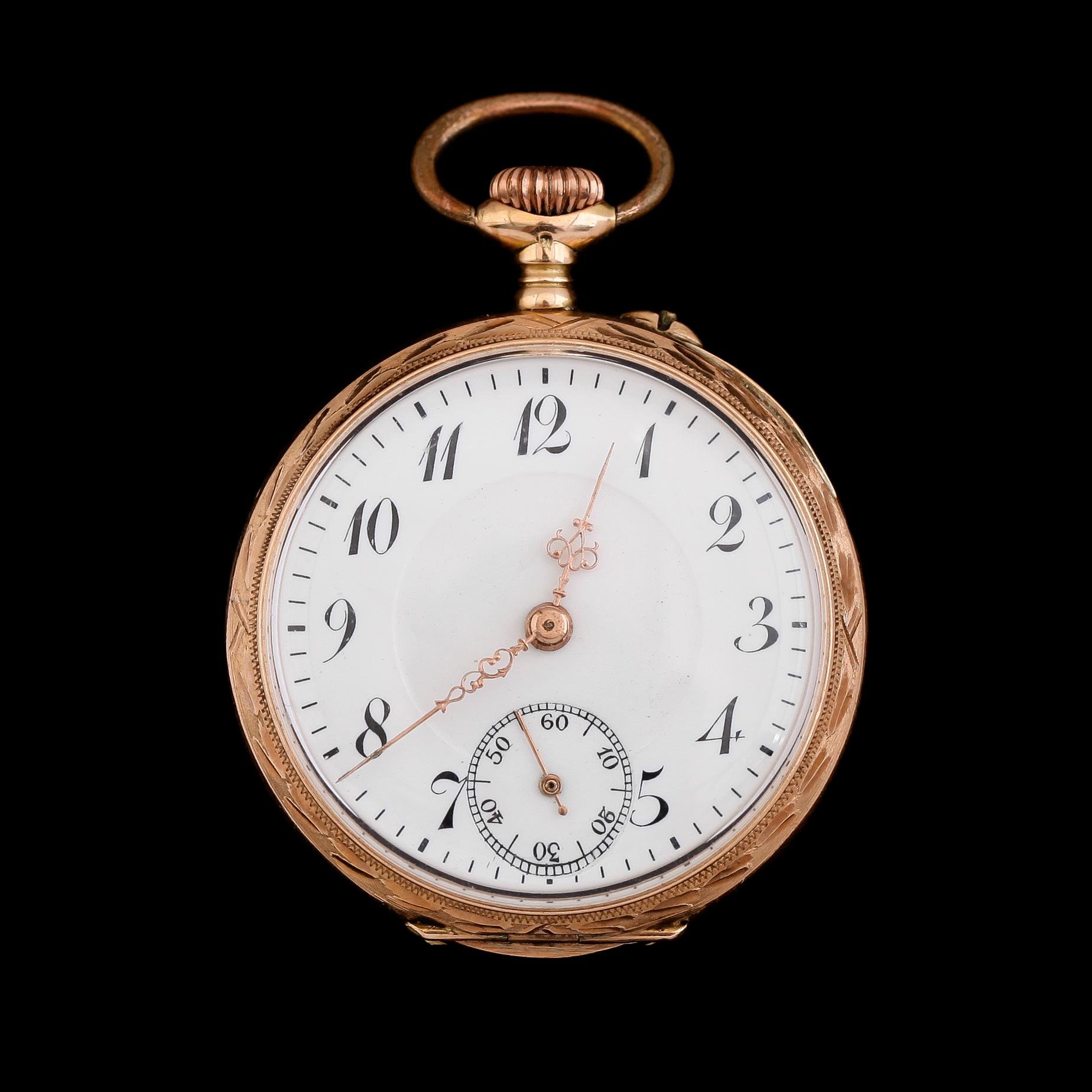 FICKUR, 14 k guld, tidigt 1900-tal.