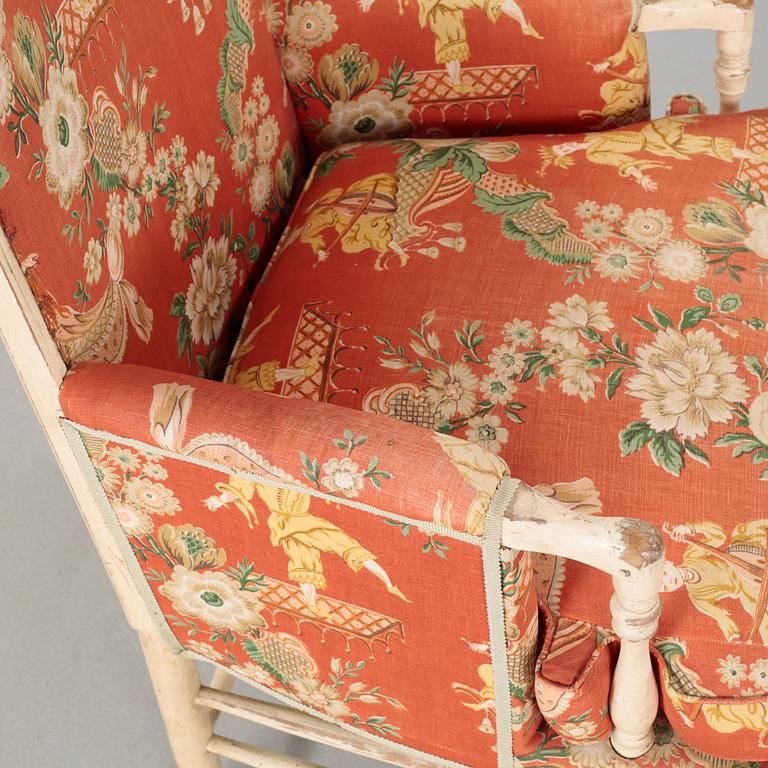 A 19th century armchair.