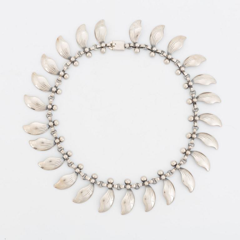 A Niels Erik From silver necklace.