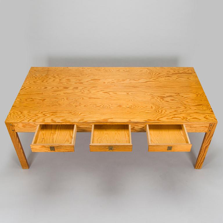 Writing desk, unique, carpentry work, Denmark  1970s.