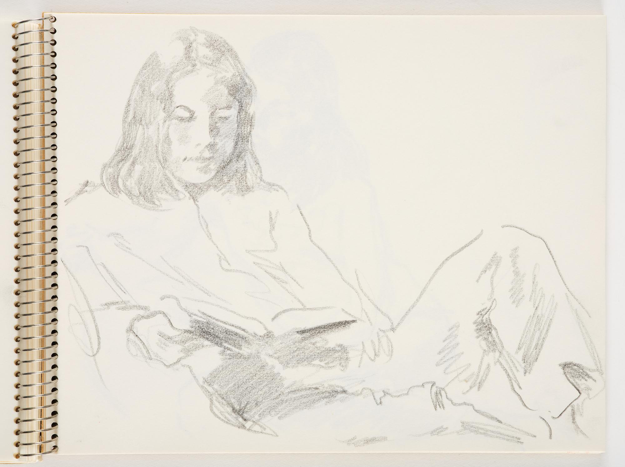 Lotte Laserstein, Sketchbook with approximately 42 drawings, of which 1 is signed.