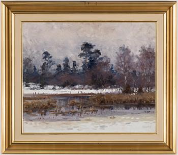 LINDORM LILJEFORS, oil och panel, signed Lindorm L and dated -47.