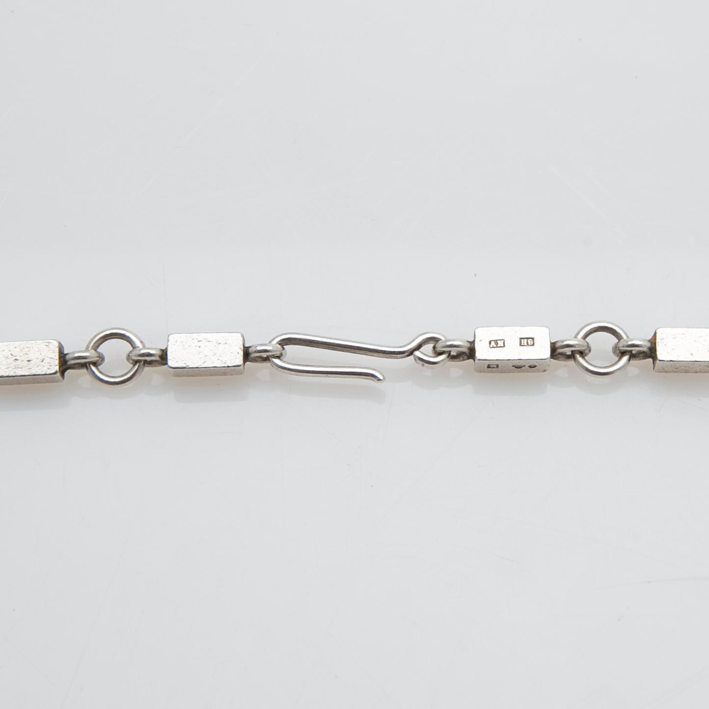 Wiwen Nilsson, Necklace, sterling silver, Lund, 1958.