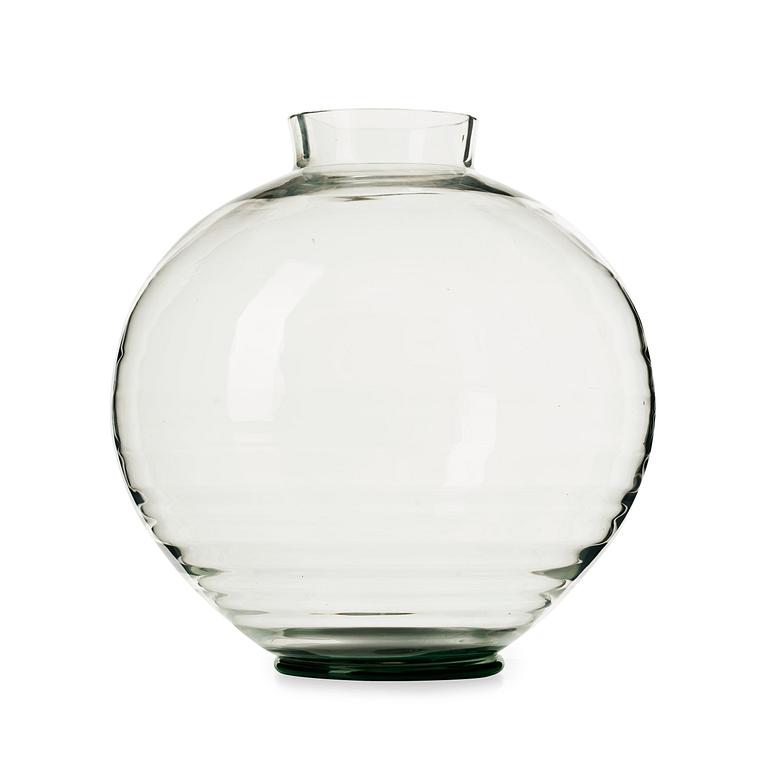 A Simon Gate glass vase, Orrefors 1930's.