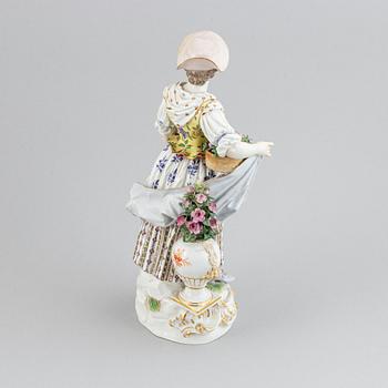 Figurin, porslin. Meissen, 1800-talets slut.