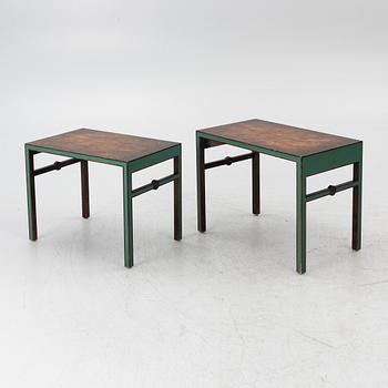 A drinks cabinet with two nesting tables, Sweden, 1930s/40s.