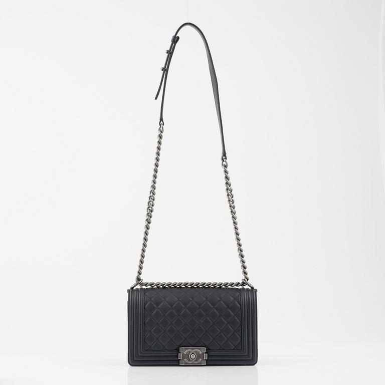 Chanel, a black, quilted leather 'Boy Bag', 2019.