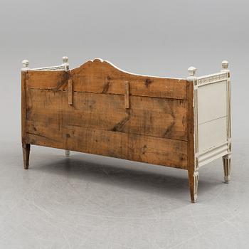 a late gustavian sofa, around the year 1800.