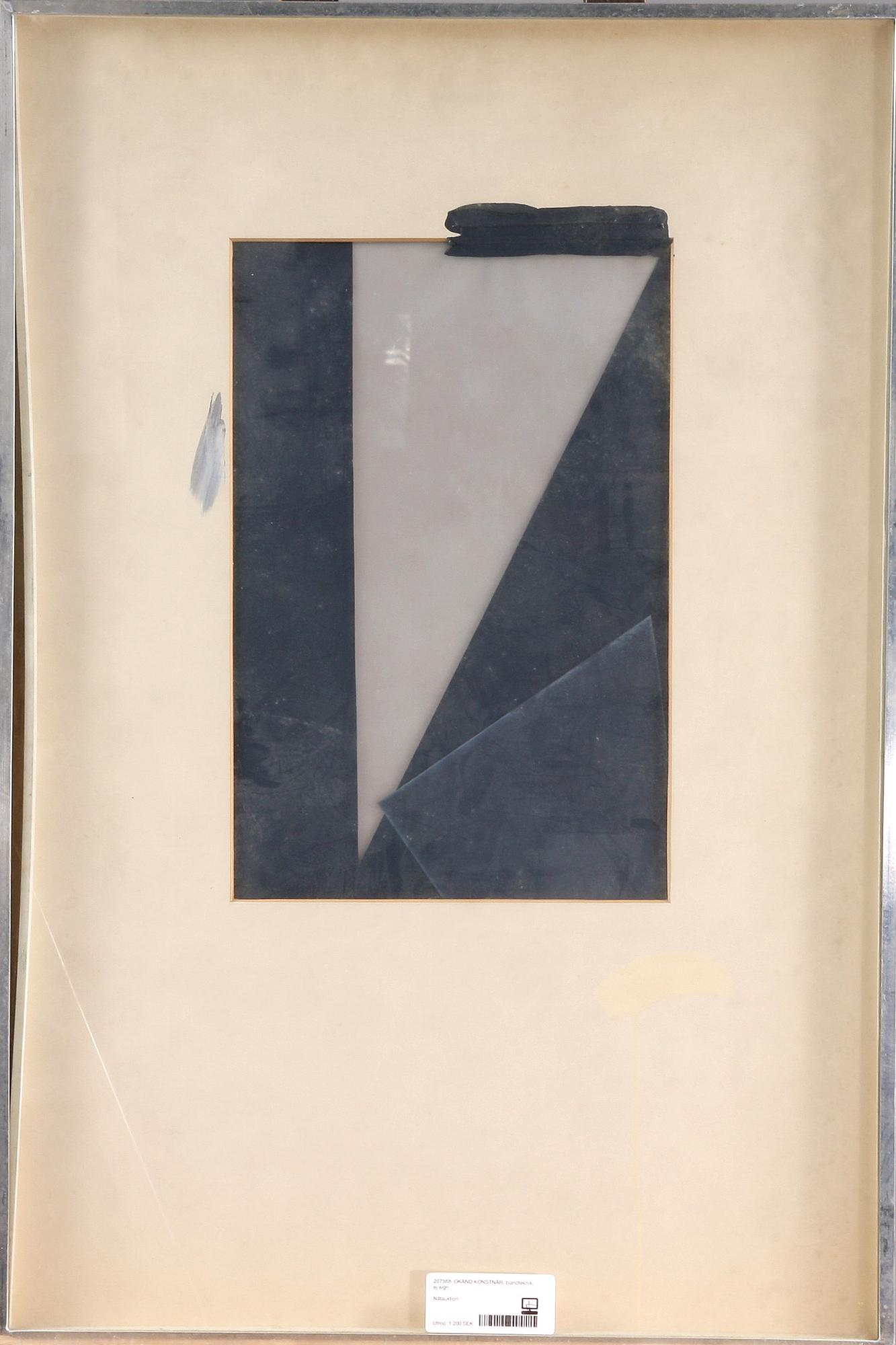 OKÄND KONSTNÄR, blandteknik, ej sign.