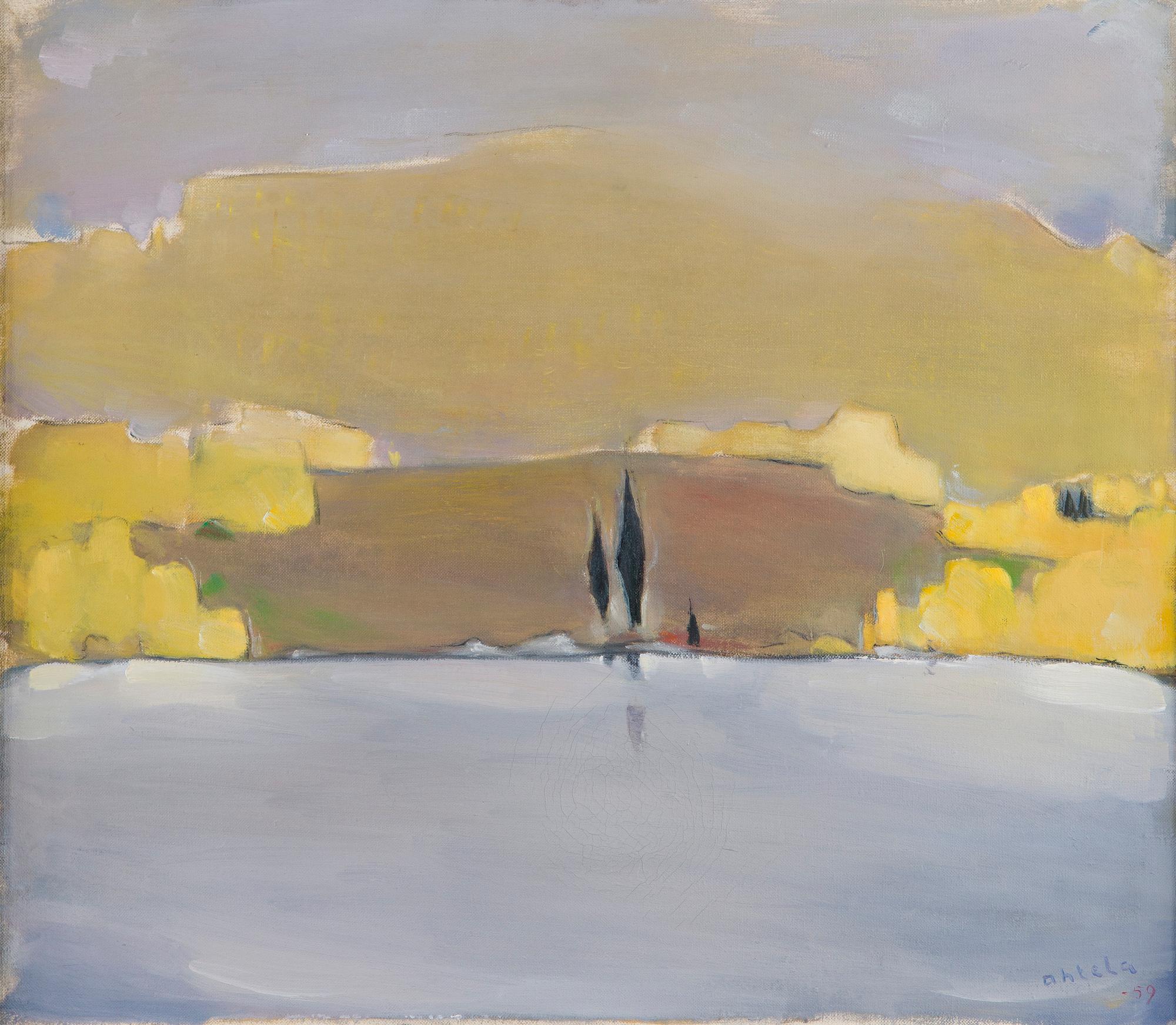 Einar Reuter (H. Ahtela), Yellow landscape.