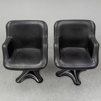 YRJÖ KUKKAPURO, a pair of 'Junior' armchairs, Haimi 1960's.